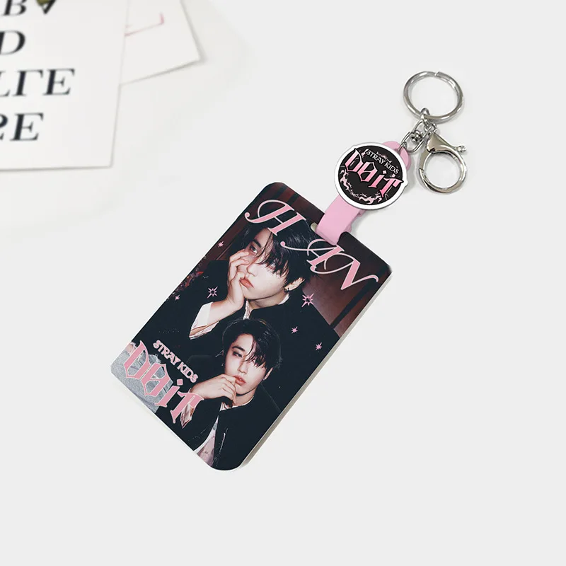 Kpop Stray Kids Acrylic Telescopic Buckle Card Holder New Album DO