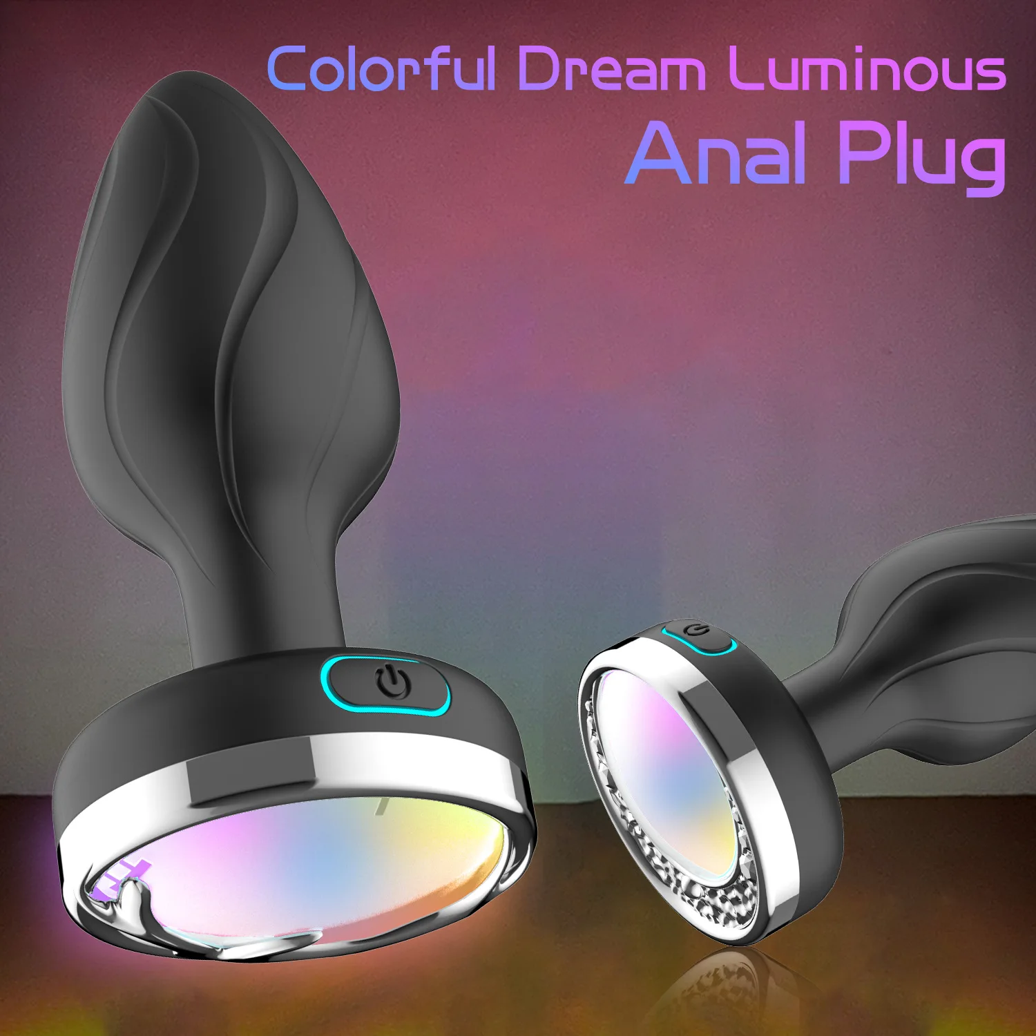 Remote Control Silicone Led Anal Plug/Dildo/Toys/Beads Vibrator With Women'S Stimulator Adult Supplies Men Masturbator