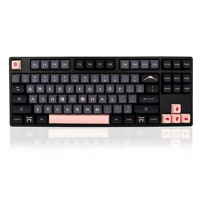 XDA Keycaps Night Sakura - 132 Keys for Mechanical Keyboard