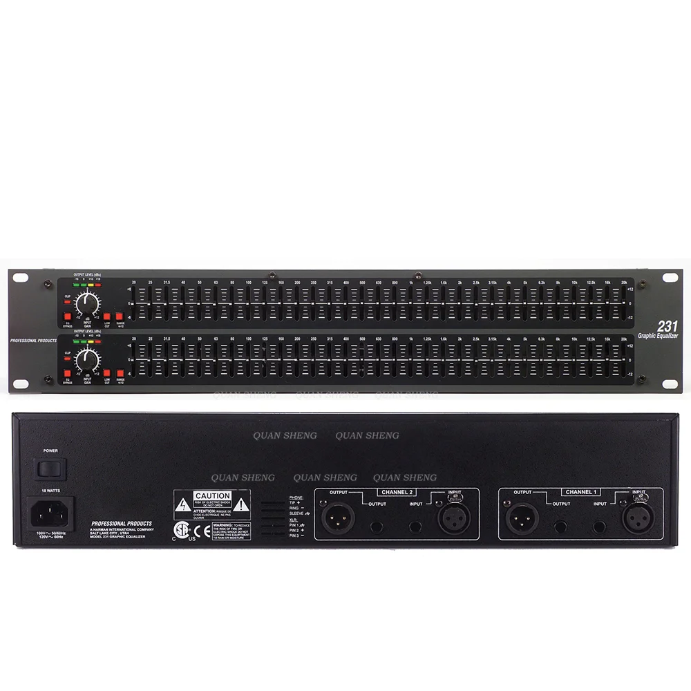 DBX 231 Dual Channel 31 Band Stereo Equalizer - Clear Sound