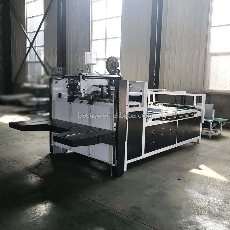 ZXJ-2800 Semi-Automatic Carton Box Folder Gluer Machine Electric