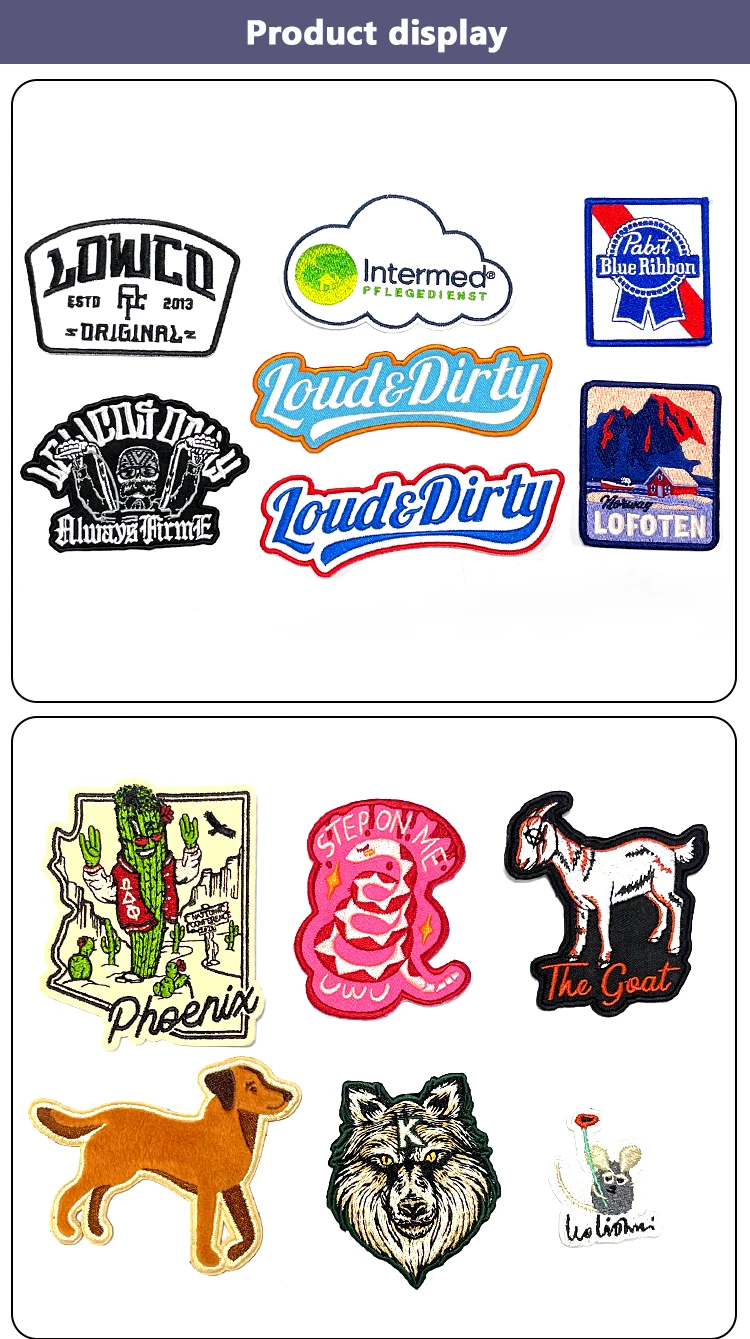 Embroidery Customized  TPU/PVC Patch Fabric  Woven Patches DIY Sewing and Ironing Badge Applique