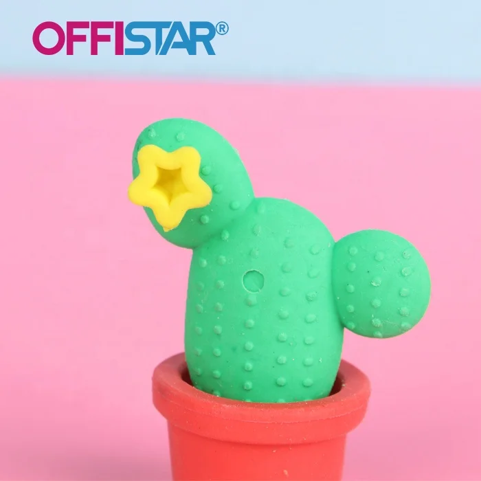Ластик в форме кактуса, рекламный ластик, оптовая продажа, Ластики для канцелярских принадлежностей