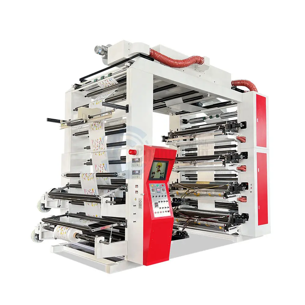 8 Color Flexo Printing Machine Polygraph Flexography Printing Machine for Plastic Bag