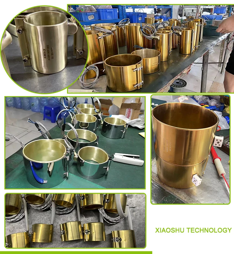 XIAOSHU 220 В 195 Вт 250 400 500 Электрический медный бочонок латунный нагревательный элемент для пластикового оборудования