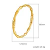 No 10 golden bamboo-link bracelet