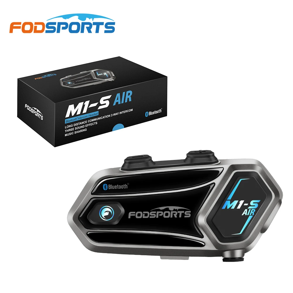 Fodsports M1-S AIR Motorcycle Accessories Intercom Hands-free Communication  System Waterproof Wireless Motorcycle Helmet Headset