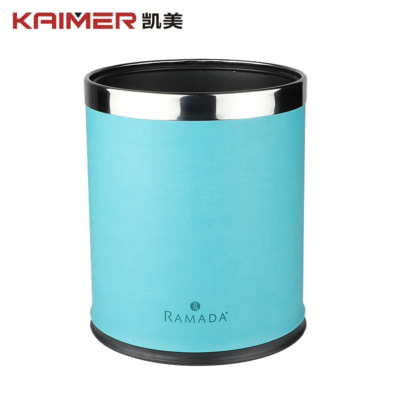 Best selling wholesale kitchen iron trash can large capacity high quality trash can