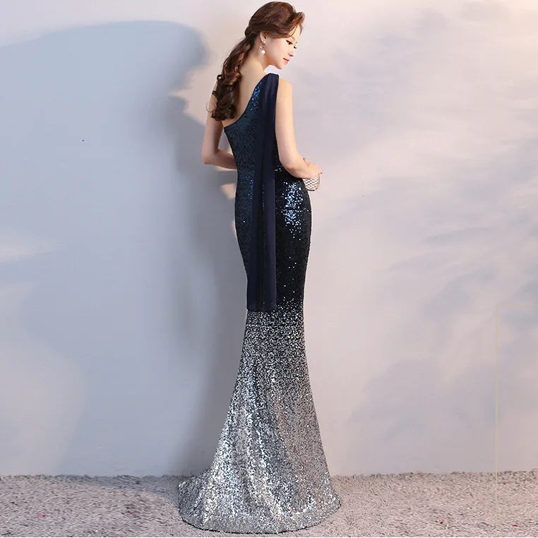 chinese dress ladies Vintage Burgundy /navy Blue / Black Long Sleeves Lace Mermaid Evening –  Siaoryne