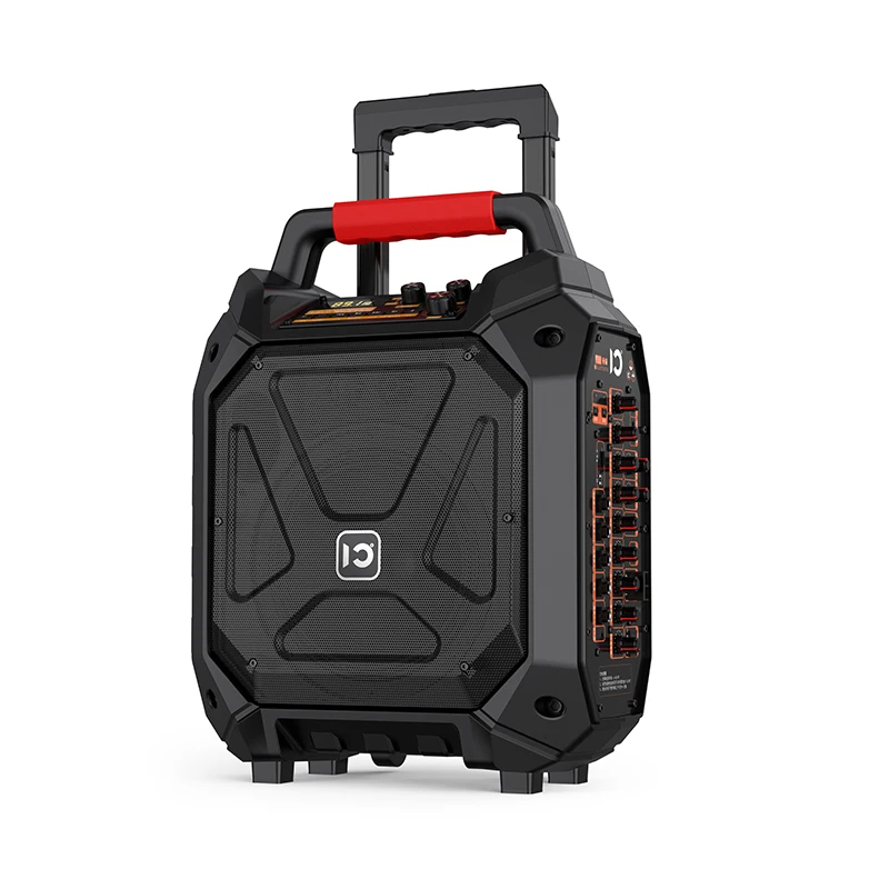 Outdoor Portable 120W 18 Inch Rechargeable High Powered Karaoke Bluetooth  Trolley Speaker With Wheels - Main Image