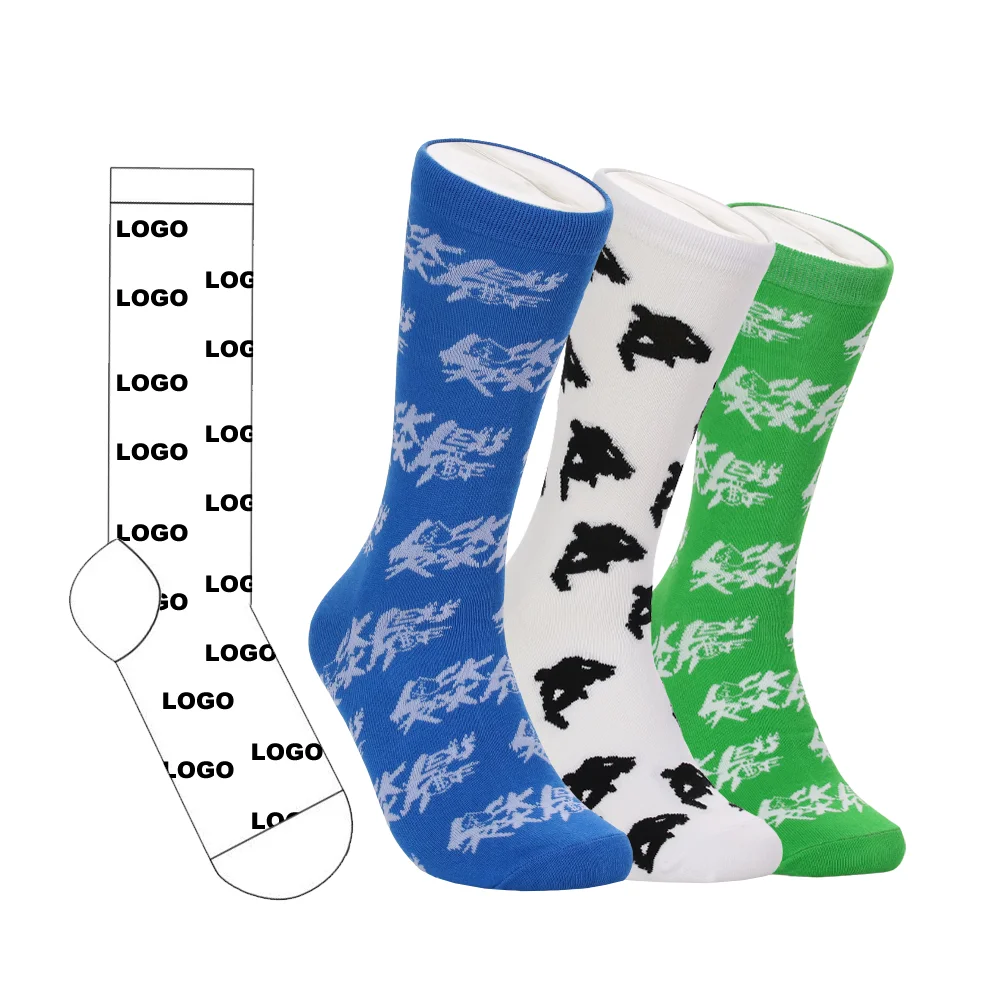 Custom Pattern No Moq Design Your Own Cotton Tube Custom Logo Men Crew