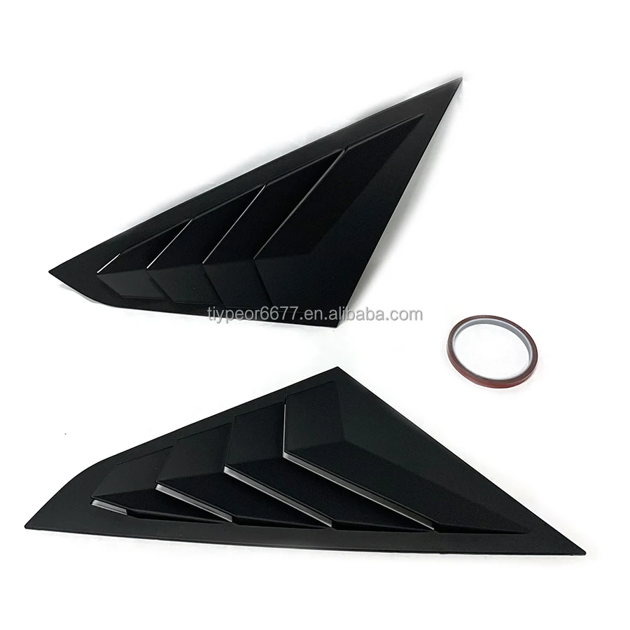 product tiypeor for toyota vios 2020   2023 rear window louvers   spoiler panel side louver vent trim accessory-6