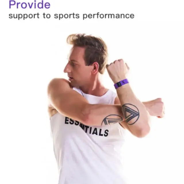 WarrensLove Smart Bracelet: Purple Silicone Wearable Device with