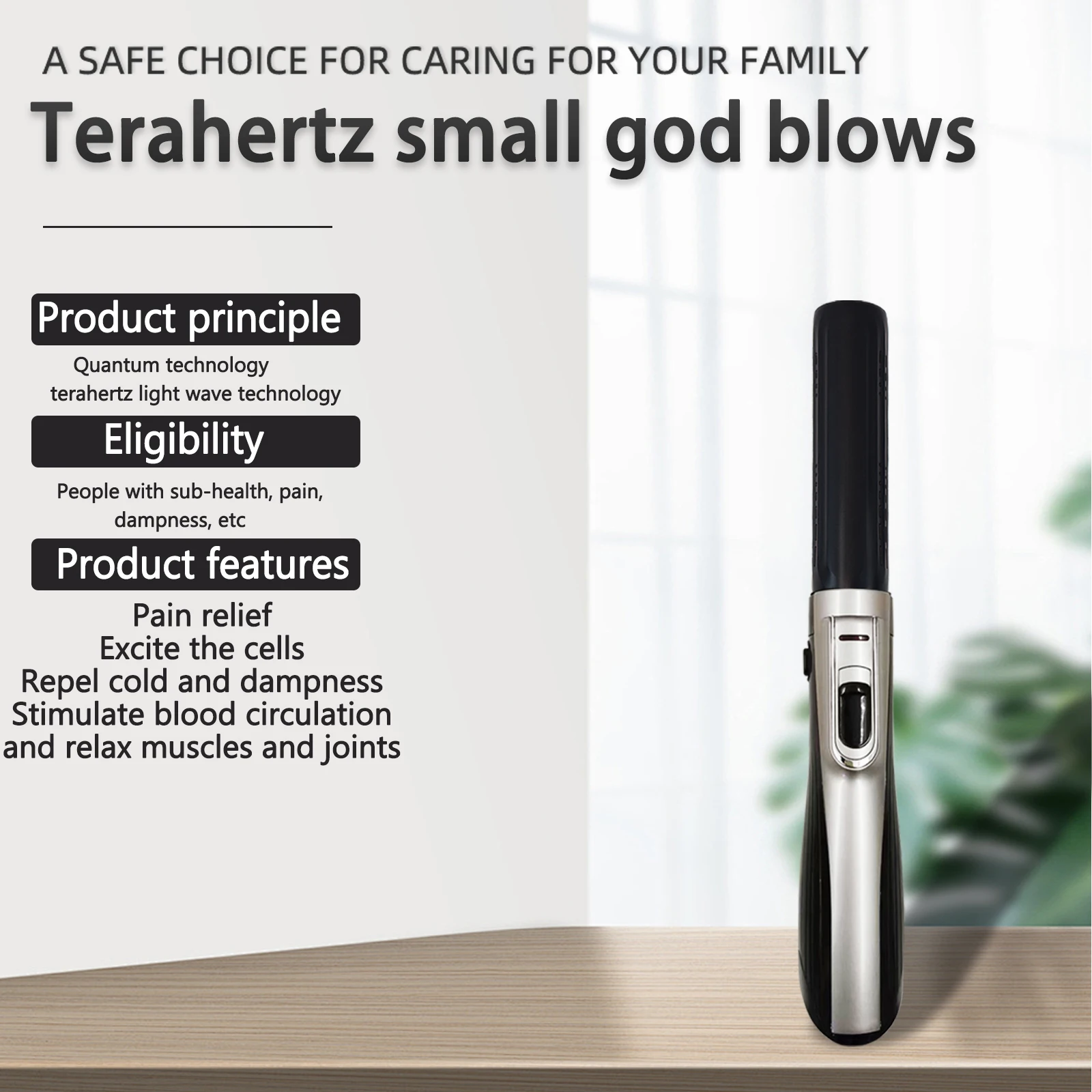 Custom Logo Terahertz Blower Personal  Health Care Appliances Terahertz Beauty Appliances Led Red Light Therapy