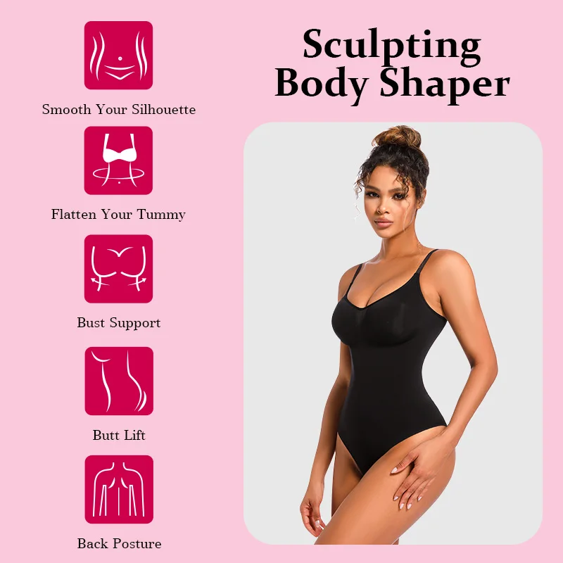 Skim Sculpting Shapewear Bodysuit High Compression Ultra Slim Full Body