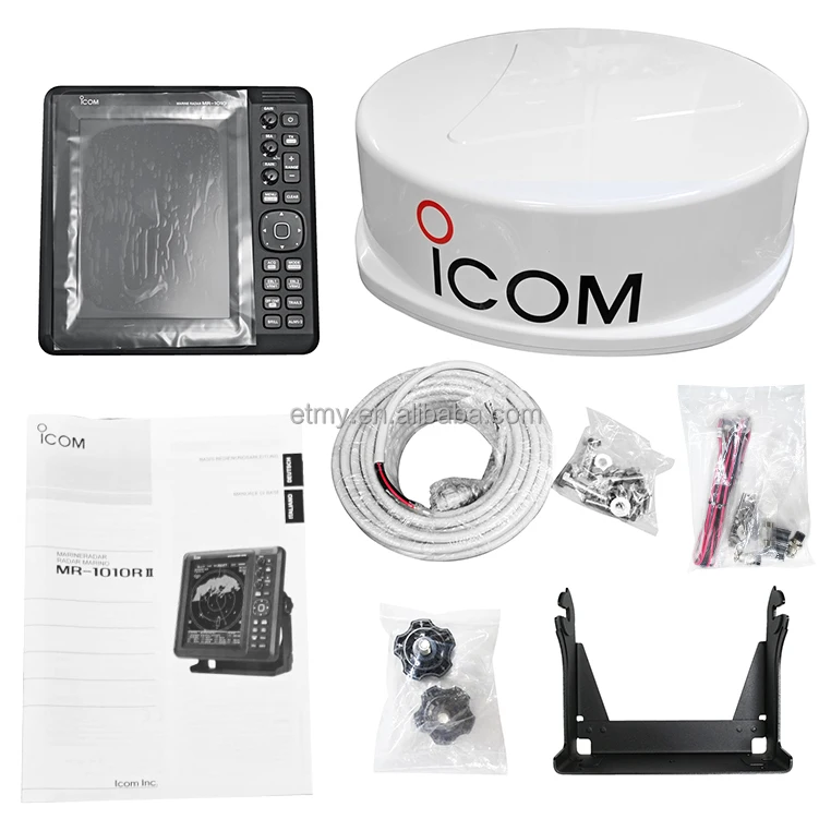 ICOM MR-1010 MR-1010RII Wideband MARINE RADAR Simplified ARPA Wide Viewing Angle Color TFT LCD radar for Bateau Cruise Ship