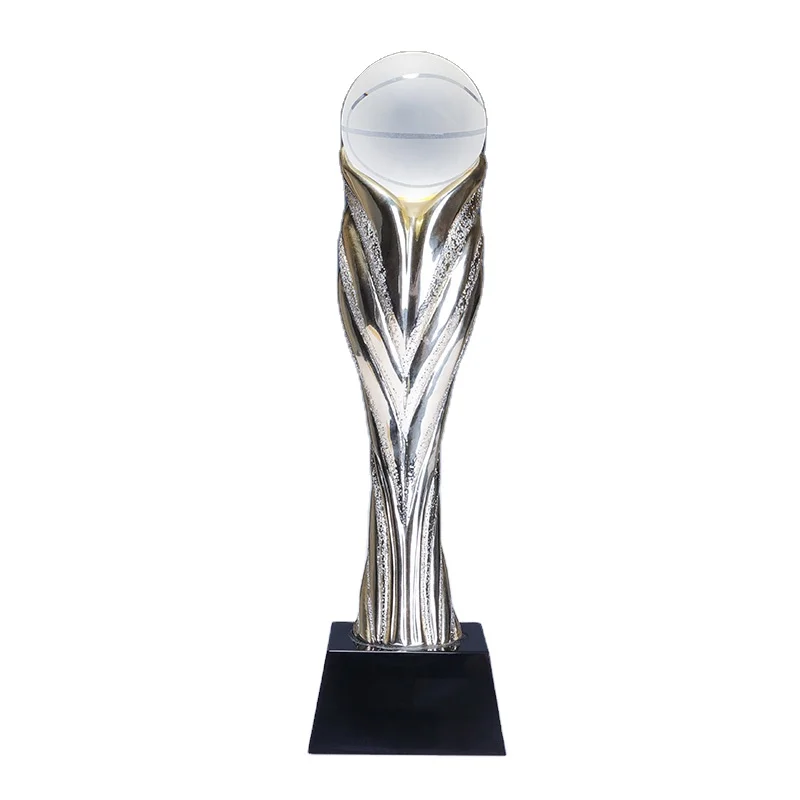 Wholesale cheap price resin sports trophy football awards with custom logo printing