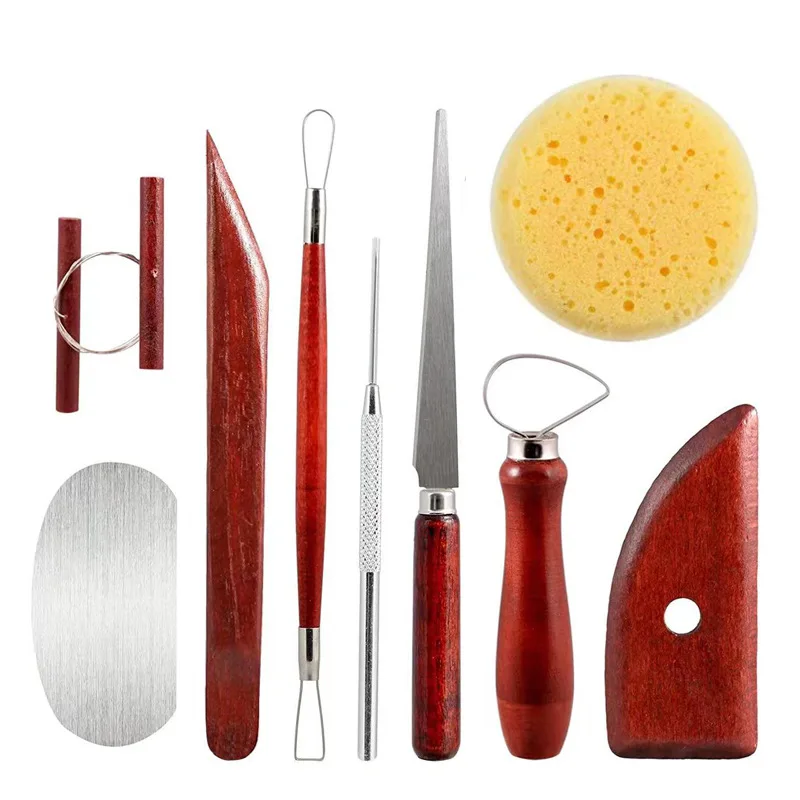 Quality 9pcs Pottery Clay Trimming Sculpting Tools Set Buy Pottery Ceramic Clay Carving
