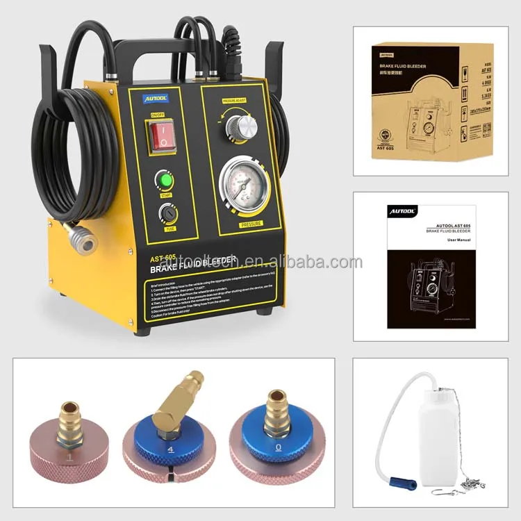 Official Autool Ast605 110v 220v Automatic Pulsating Brake Oil Changer