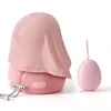 Pink hooded water droplet U-pillow with pink storage box