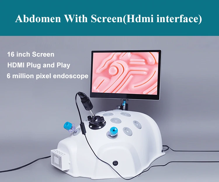 Advanced Abdominal Laparoscopic1080P HD Trainer Box Simulator Laparoscopic Training Box with Endoscope Camera Endotrainer