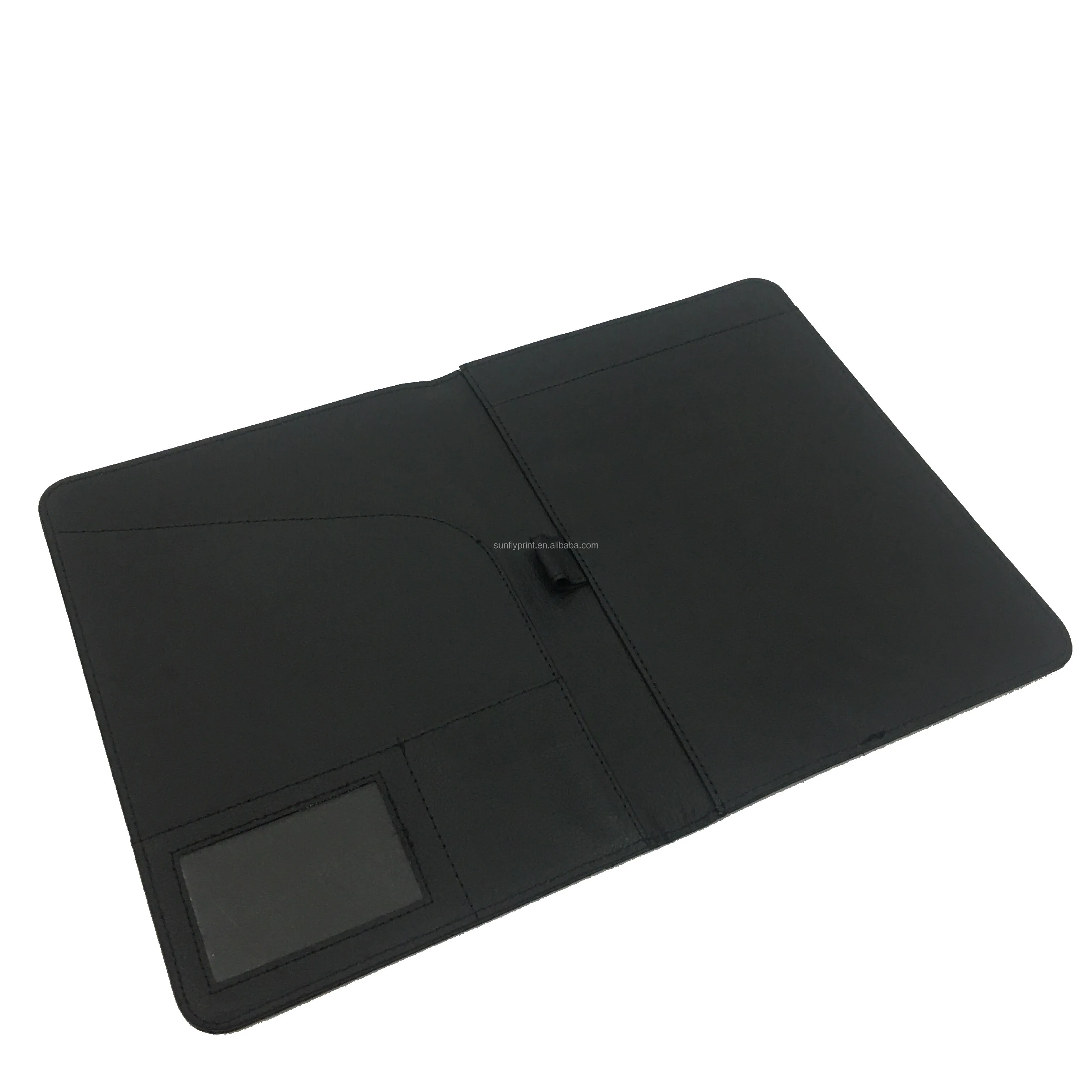 Черная папка А4 для руководителей конференций портфель из искусственной кожи документов Многофункциональная офисная печать логотипа на заказ