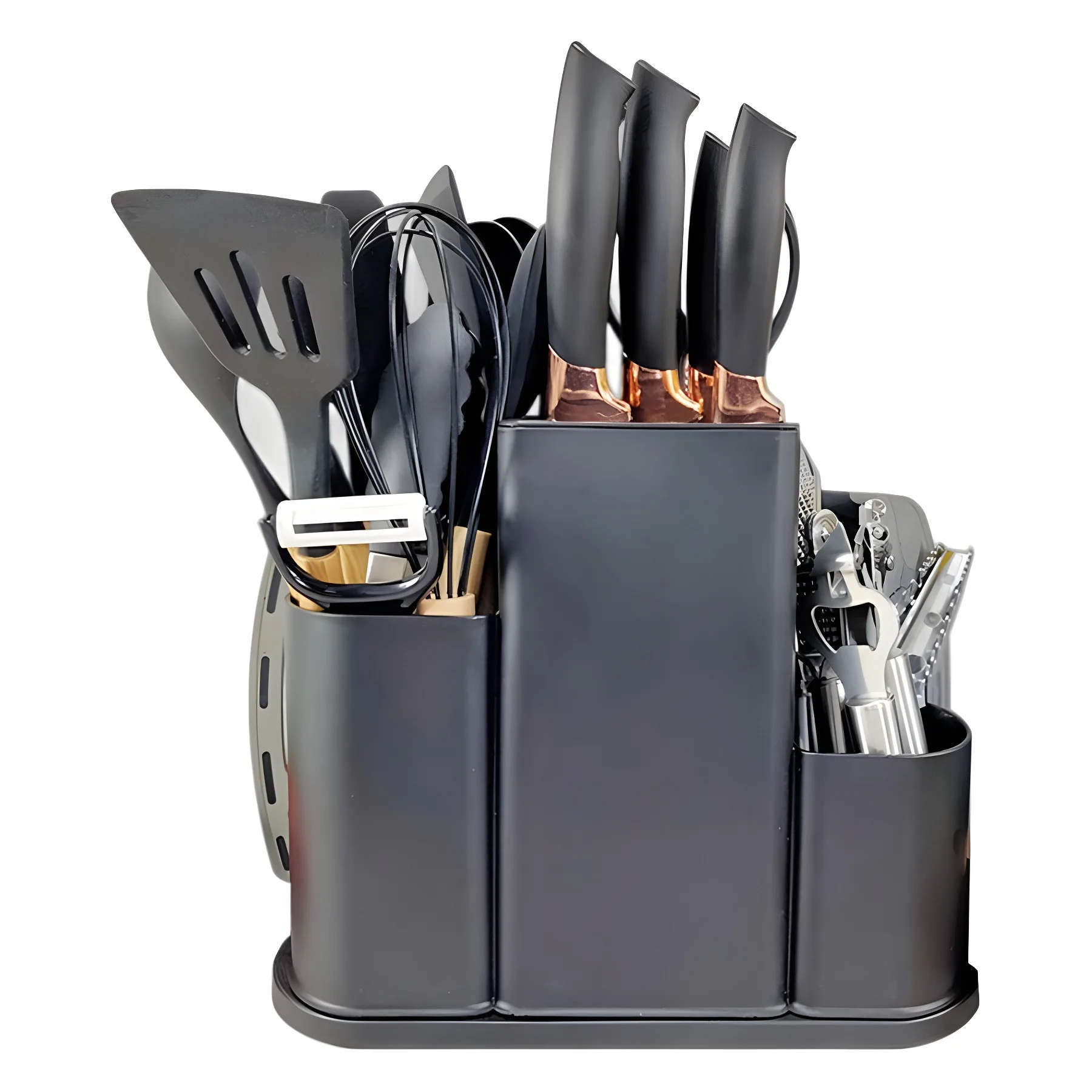 Tilpasset engroshandel med køkkenredskaber, rustfrit stål køkkenknivsæt, silicone spandel og ske, madlavningsredskaber, bagværktøjer