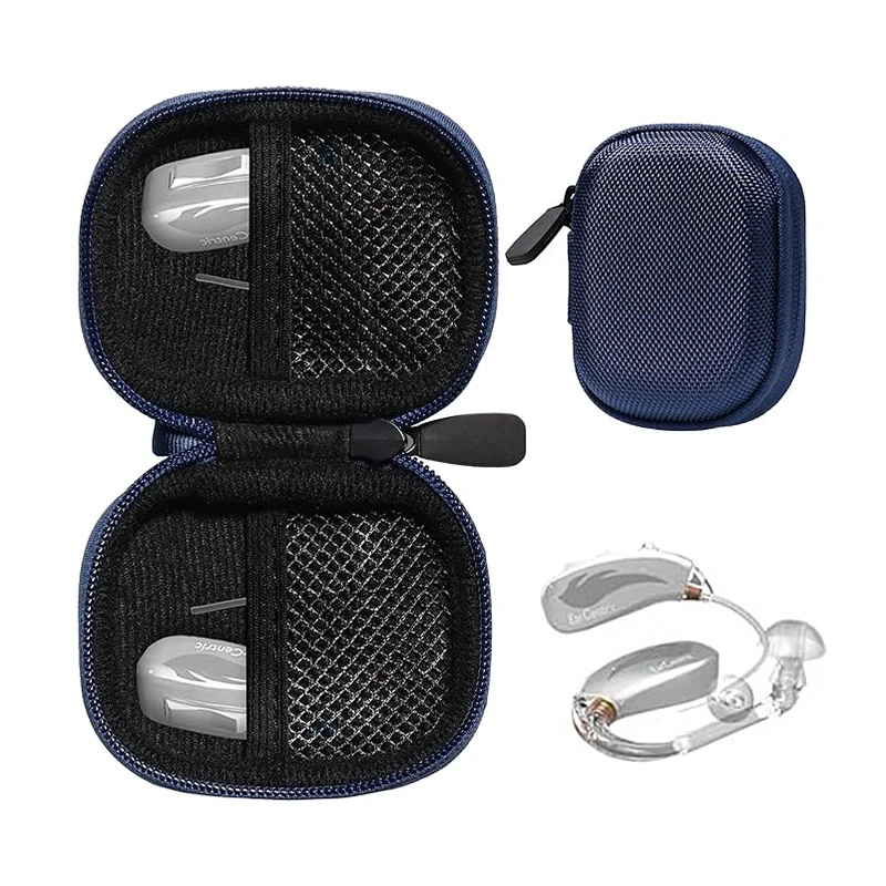 Custom Shockproof Hard Medical Devices Case Box Hearing Aid Carrying Case Box Hearing Aid Custom Case