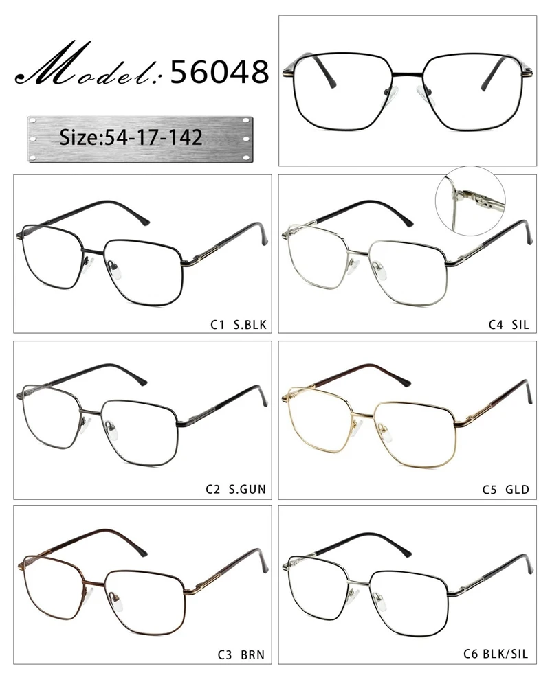 Gafas Ópticas Rectangulares De Moda Para Mujer,Lentes Ópticas Graduadas Con  Borde Completo De Metal,Envío Directo,56048 - Buy Negocios Marcos De Gafas,Negocios  Marcos De Gafas,Los Hombres Gafas Product on Alibaba.com