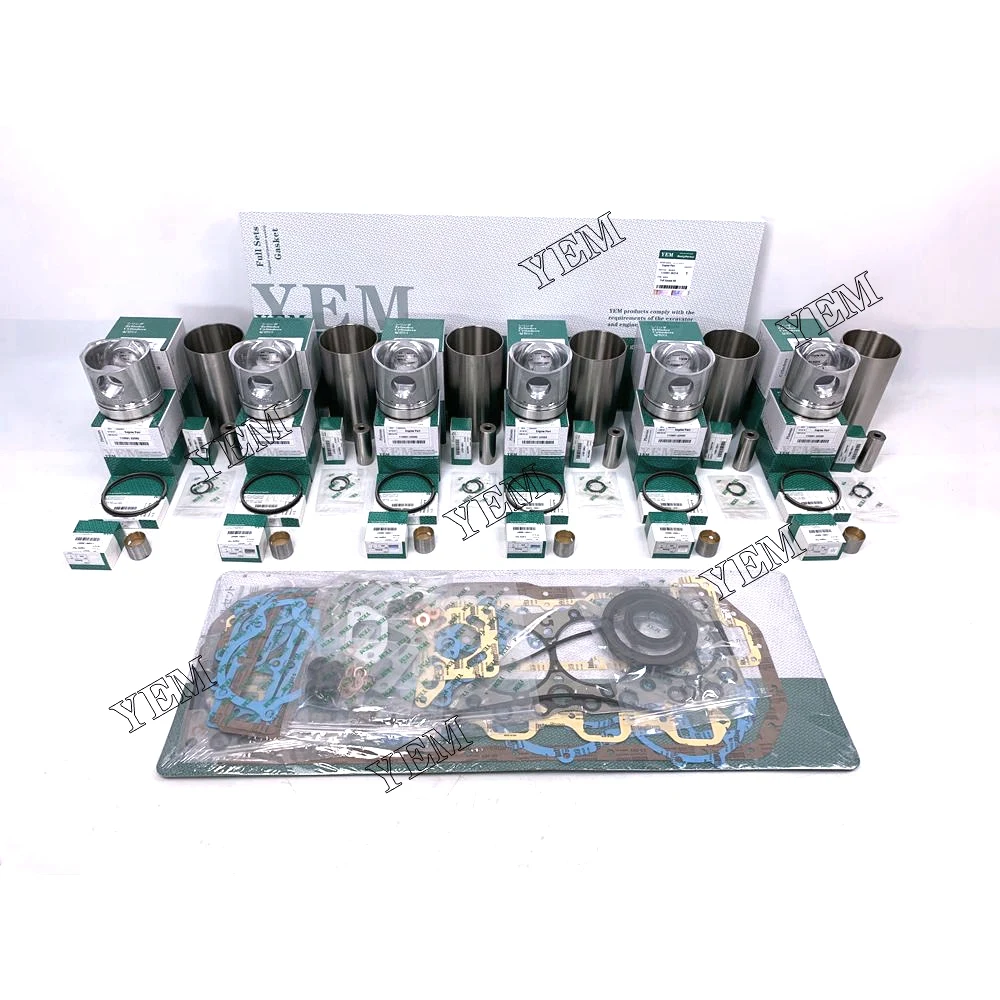 6BD1T Overhaul Kit With Piston Rings Liner Full Gasket Set for Isuzu High Quality Engine Parts