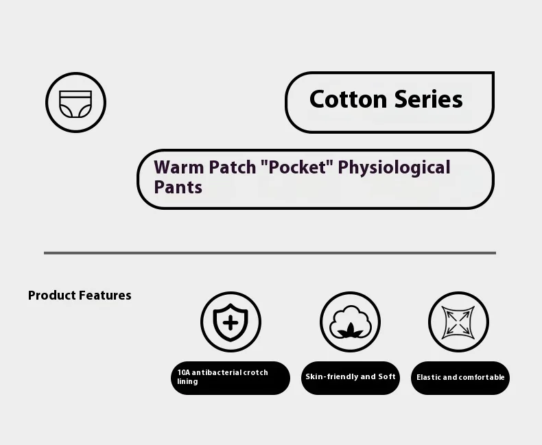 Hot Sale Women's Period Underwear High Rise LeakProof Cotton-Comfortable Menstrual Panties for Overnight Protection