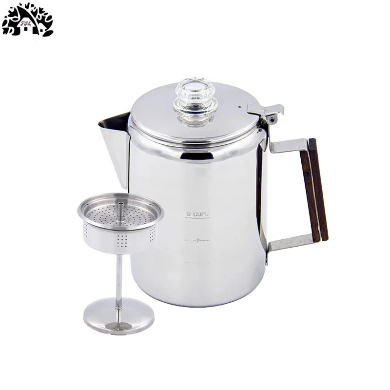 Hot American Stainless Steel Coffee Percolator Coffee Maker