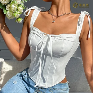 Gentle Women's Corset Top Fajas Cropped Waist Trainer New Slimming Belt Trimmer Fit Cute Lace Vest Breathable Sexy Decorations