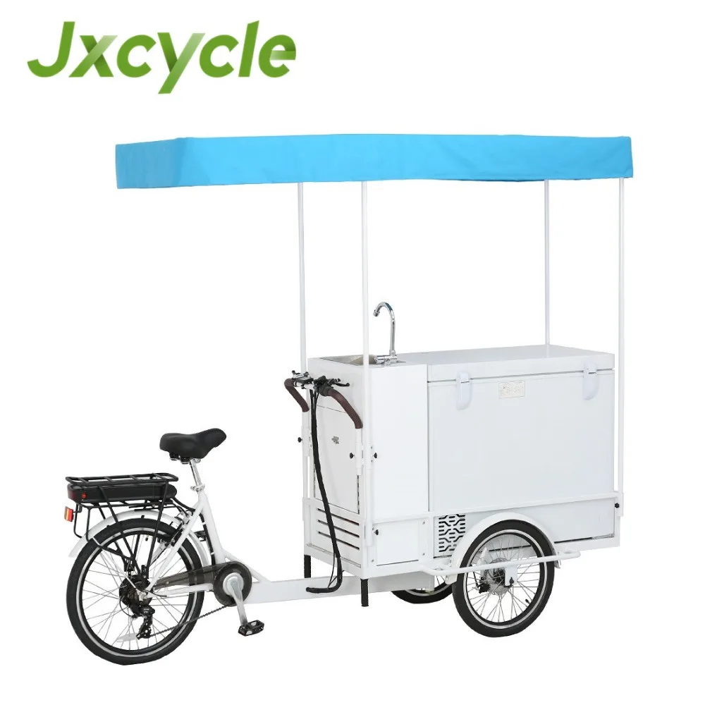 Mobile ice cream freezer bike bicycle