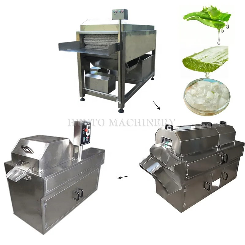 Voll automatische Aloe Vera Verarbeitung linie/Industrielle kleine Aloe  Vera Schl schlmaschine/Aloe Vera Schlmaschine Flasche