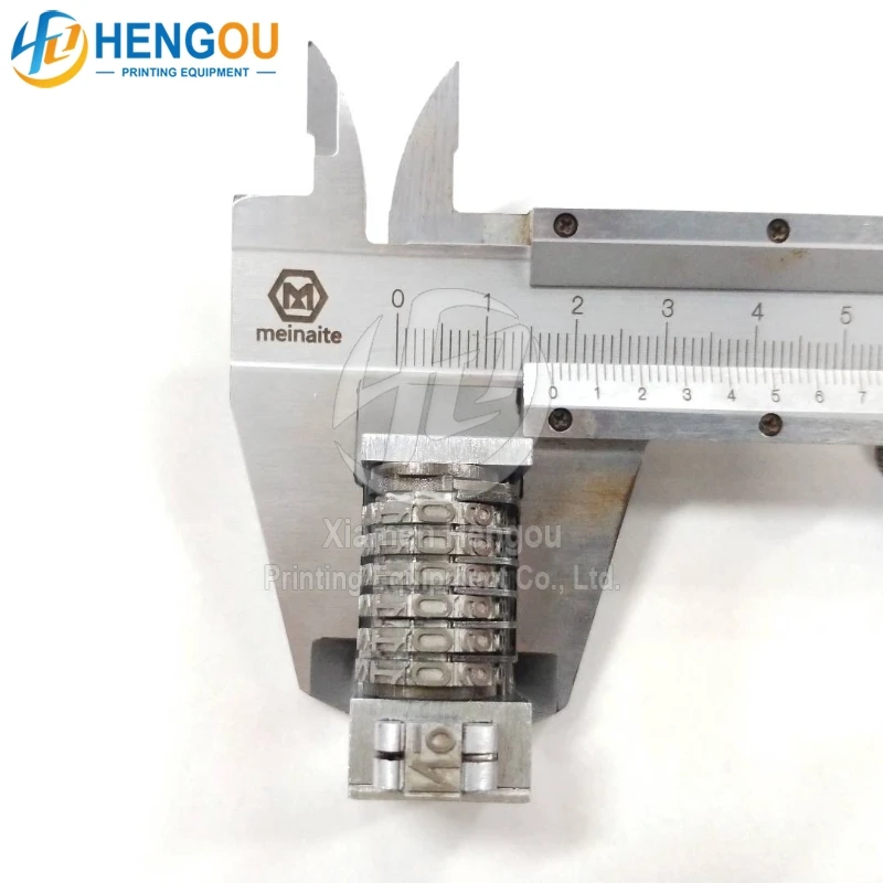 36X25X17MM 6 Digits Numbering Machine Forward for Letterpress Number Coding 4X8 Cicero