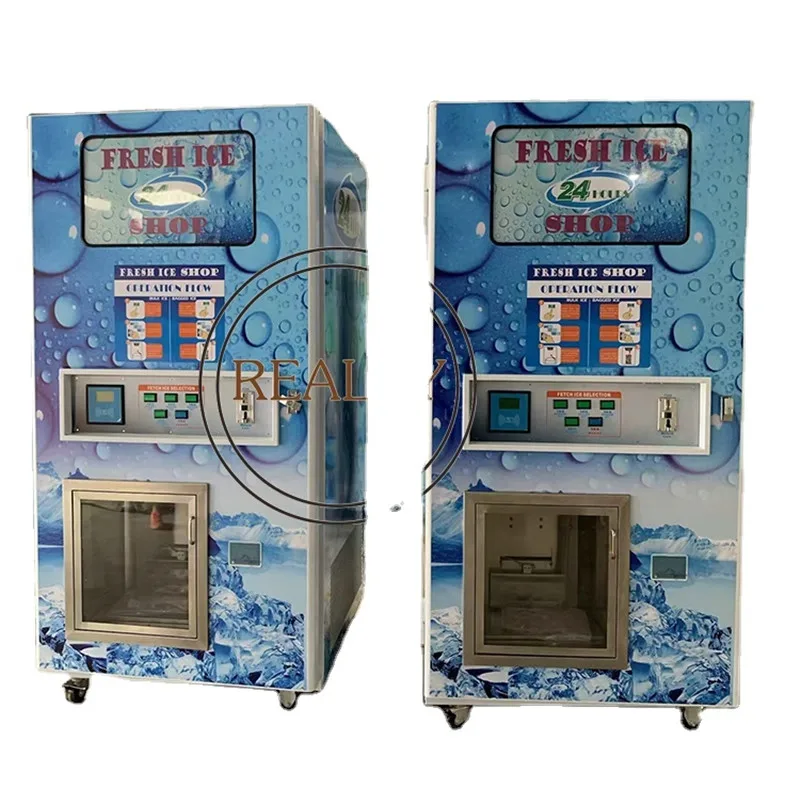 450kg/day 24 Hours Automatic Ic Card Pure Ice Water Vending Machine