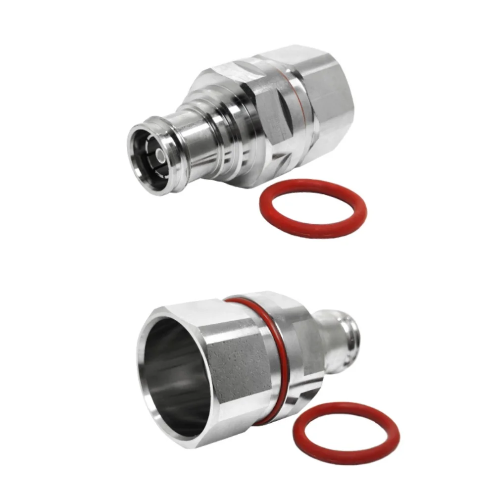 RF Connector Clamp Type 4.3/10 Female Straight for 7/8'' Cable for Communication