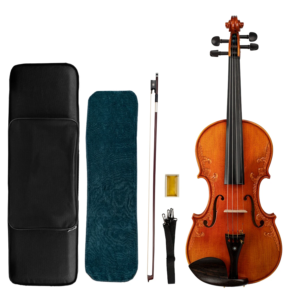 Factory Directly Professional Handmade Violin 44 European Wood Handmade Oil Advanced Fiddle 0348