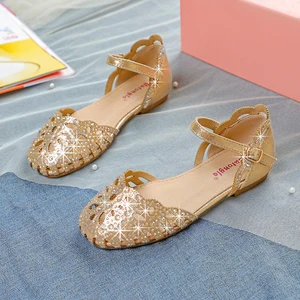 New Style Durable Princess Dress Shoes Breathable Casual Sandals Summer Kids Fashion School Leather Sandals for Girls