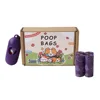 5 rollos morado fresa + dispensador con sabor a fresa