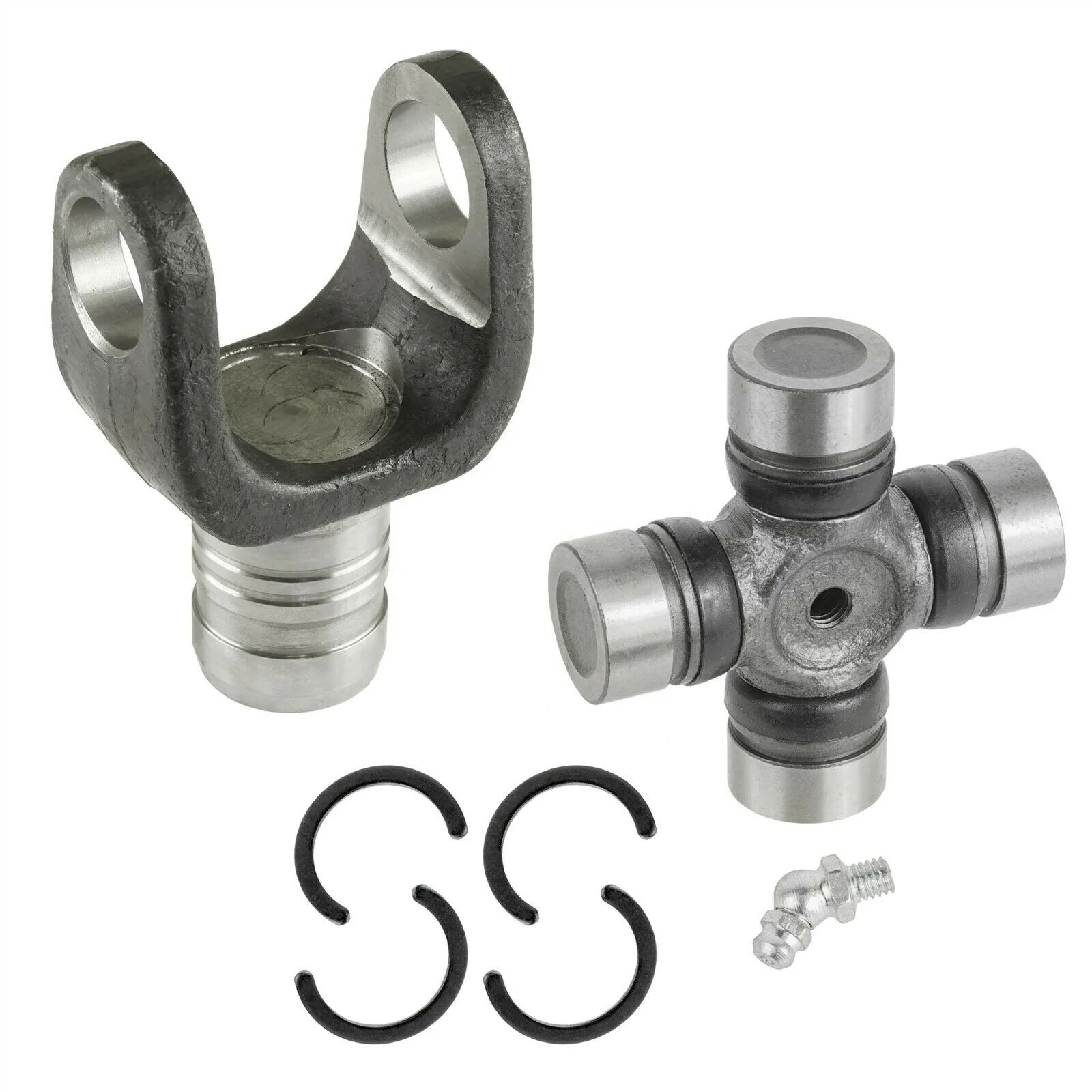 Caltric Front Prop Shaft & U-Joint Kit For Polaris Sportsman 500 6X6 (2000-2008 Models)
