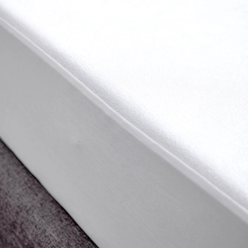 Hypoallergenic Bed Cover Terry Cotton Bamboo Waterproof Mattress ...