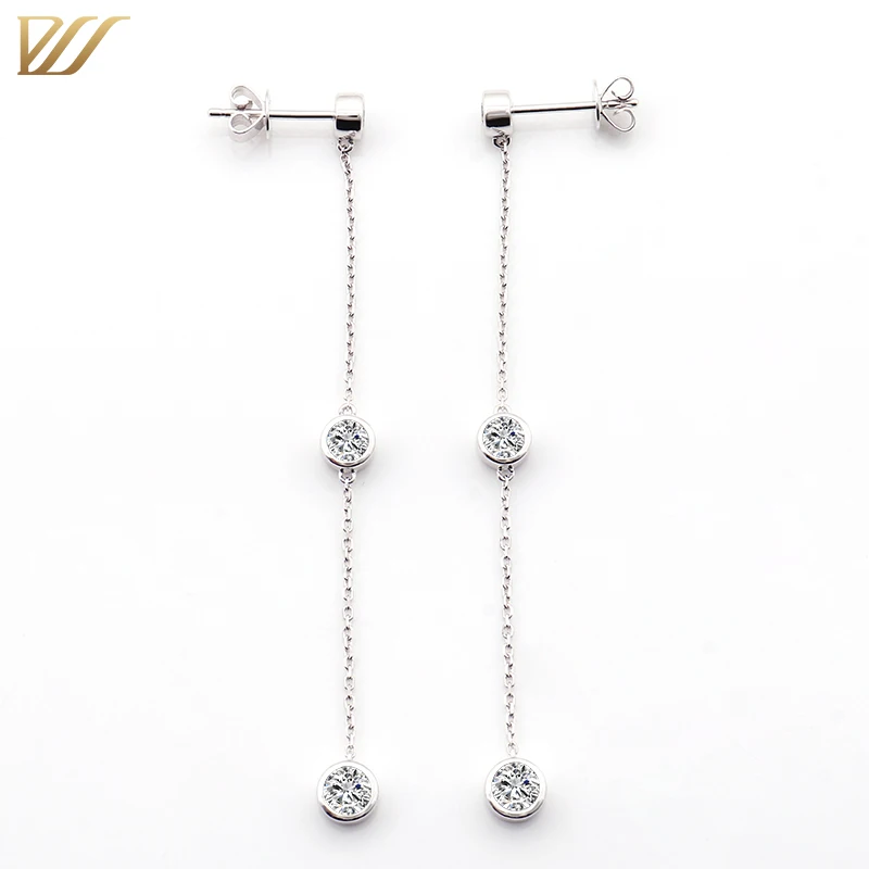 trendy diamond earrings