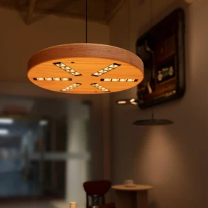 ECOJAS Oak Decoration New Modern Simple Design Pendent Light High Quality Indoor Chandelier