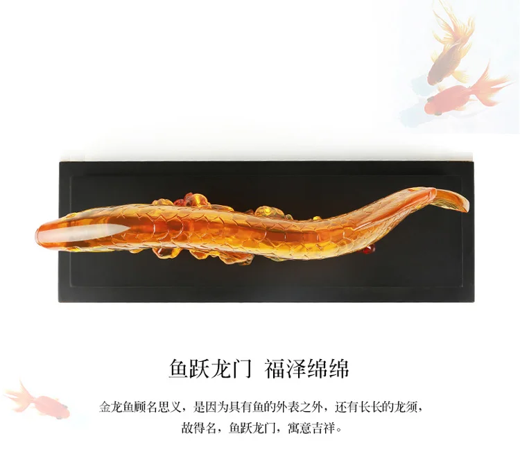 2023 Small Gold Fish Home Decor Fish Statue Living Room Decoration Craftst Feng Shui Fortune Arowana Lucky Fish Statue