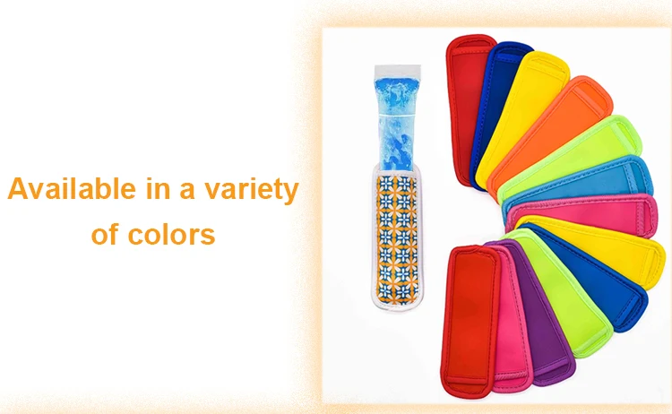 Reusable Ice Freezer Protective Cover Icypole Holders Popsicle Holder Bags Popsicle Sleeves Ice Pop Sleeves factory