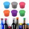 Red wine bottle cap green