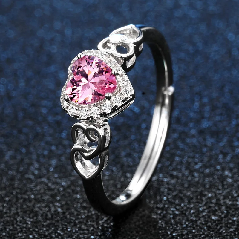 Ciondolo In Quarzo Rosa, Pietra Rosa Ovale, Argento Sterling 925 - Foto 3