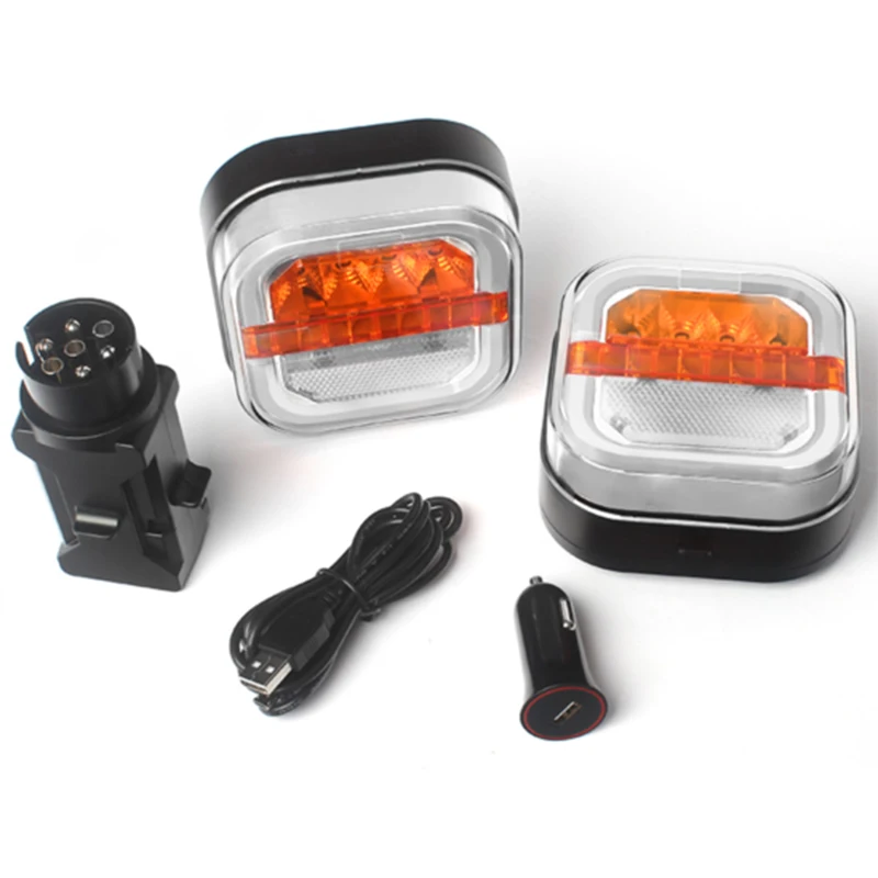 LED Wireless Front Light Kit 12v 24v Led Front Position Combination Light DRL Signal Light Indicator for Rv Trailer